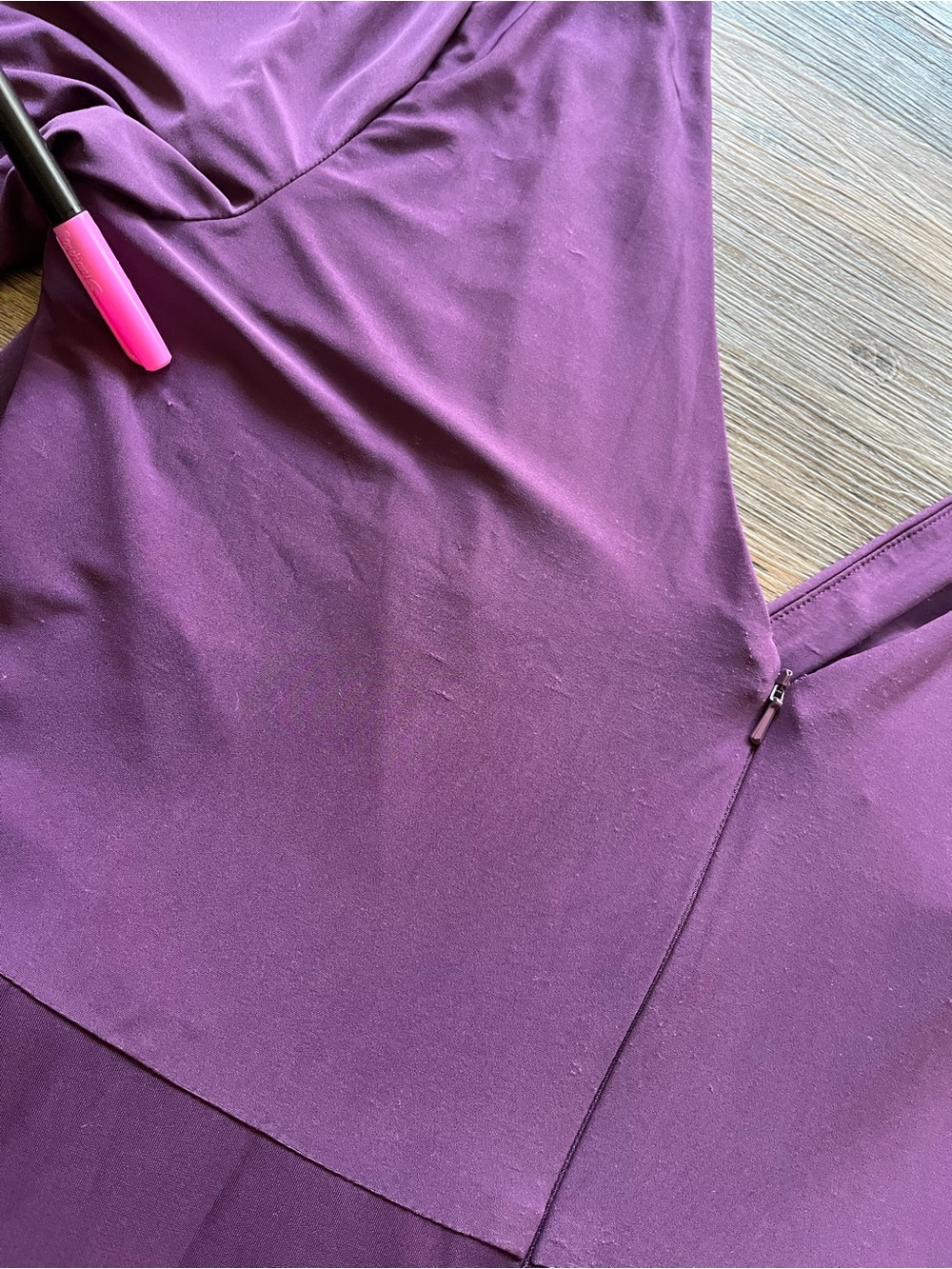 ALFRED SUNG Plum V-Neck Wrap Maxi Dress - Picture 8 of 10